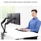 Fellowes Dual Monitor Arm, 33"x12"x24-1/4", Black FEL8042501 - alternate 8